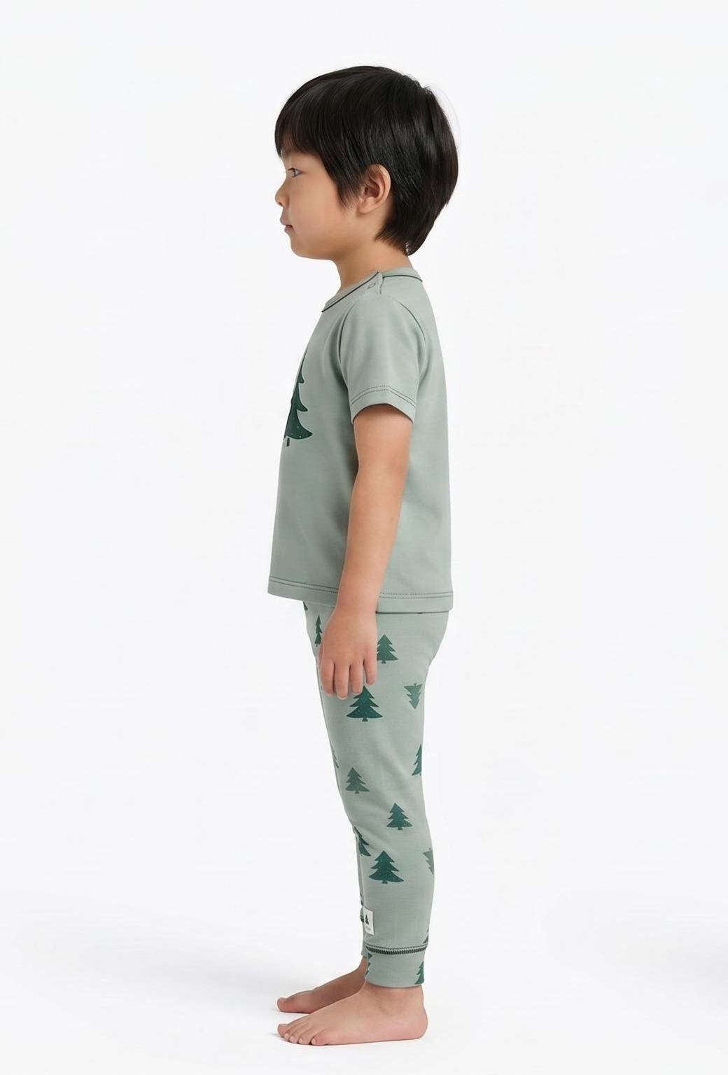 Baby Cotton Short-Sleeve & Pants Lightweight Pajamas Set - 图片 3