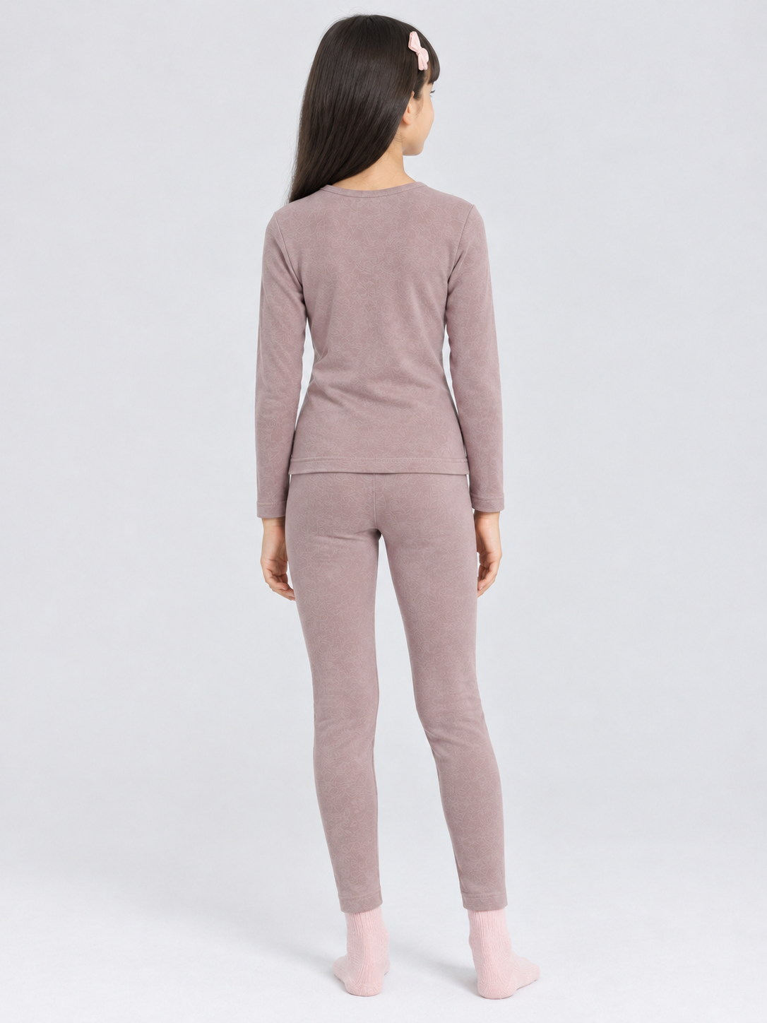 Parent-Child Matching German Velvet Thermal Underwear Set - 图片 2