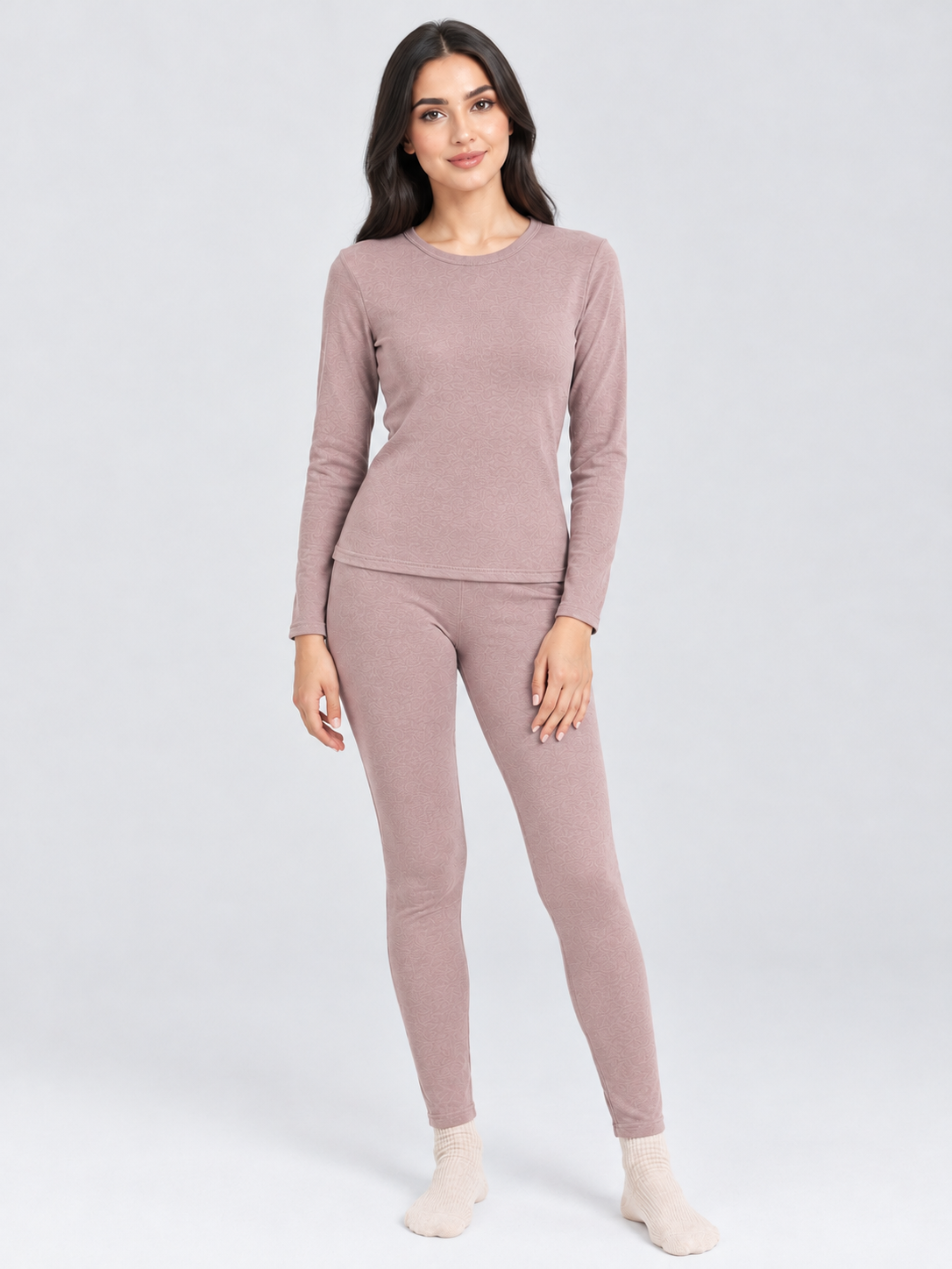 Parent-Child Matching German Velvet Thermal Underwear Set - 图片 3