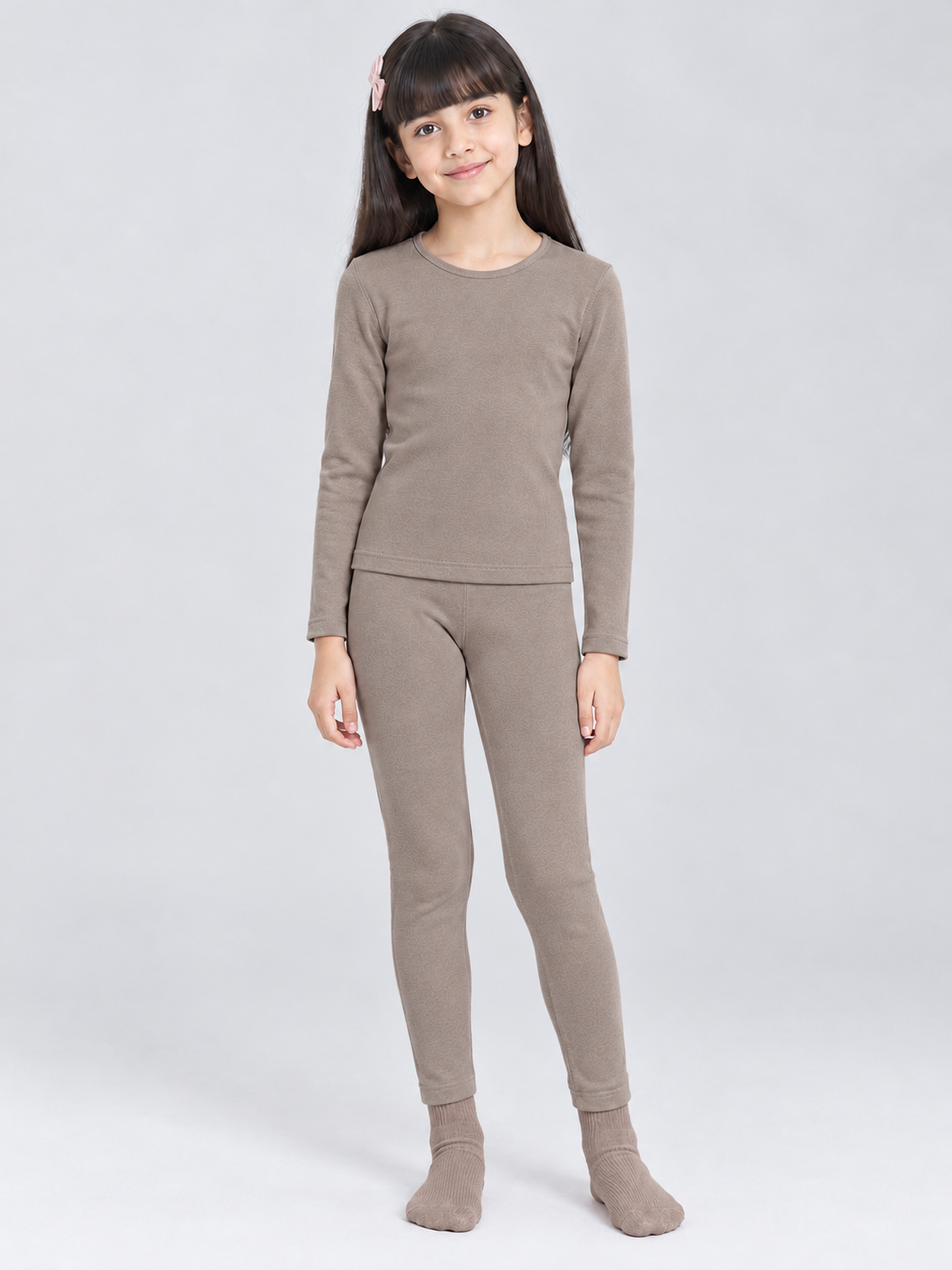 Parent-Child Matching German Velvet Thermal Underwear Set - 图片 7
