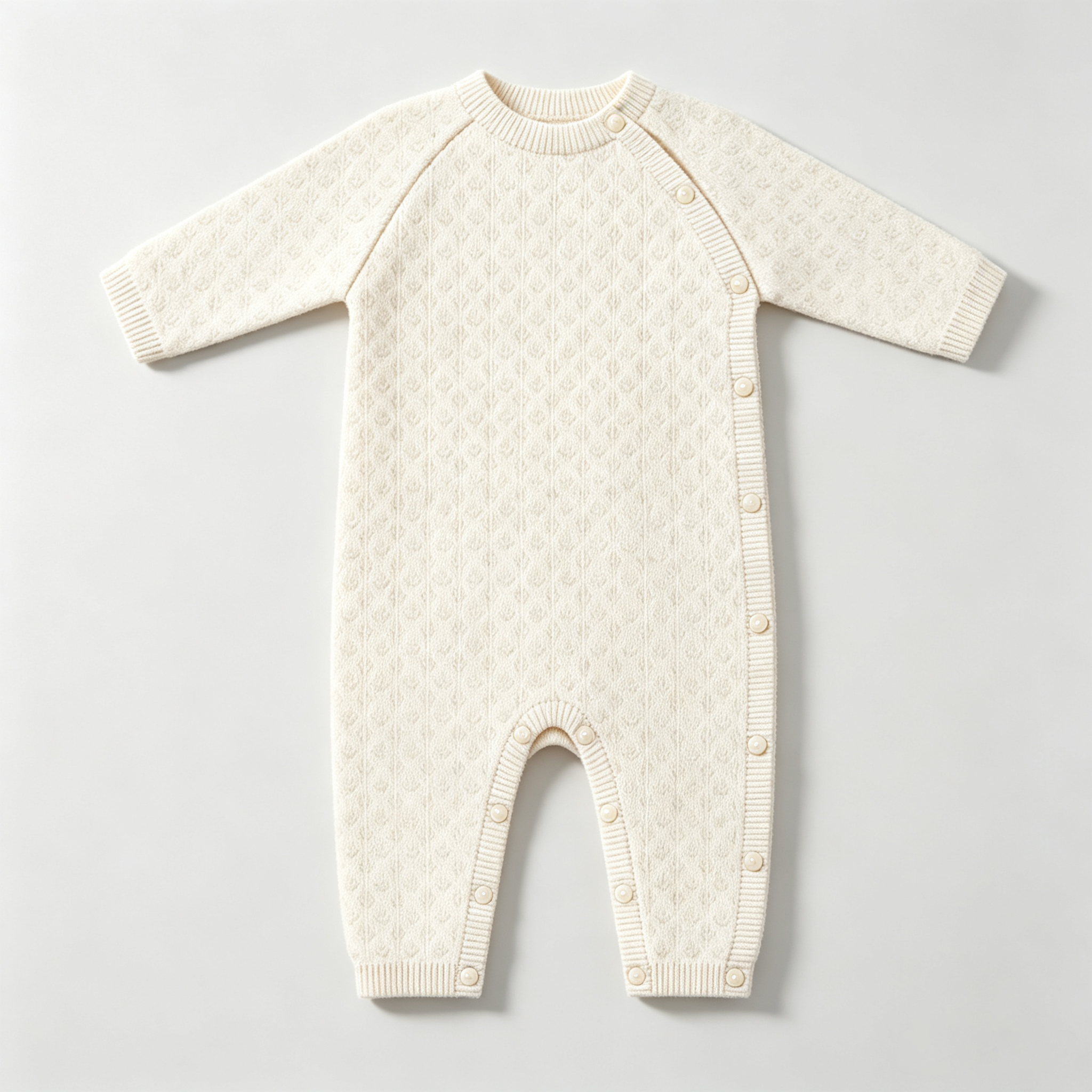 Baby Winter Cable Knit Romper, Long Sleeve Warm Sweater Onesie